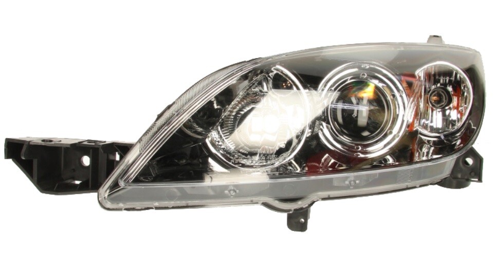 Phare avant gauche pour Mazda 3 BK réparer éclairage défaillant H7 HB3 avec fond noir