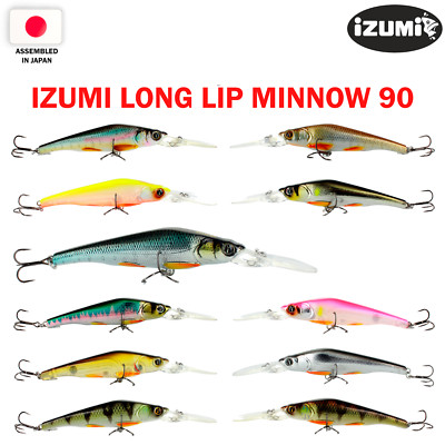 IZUMI Long Lip Minnow 90 9 cm, 12 g Japan Floating Fishing Wobbler