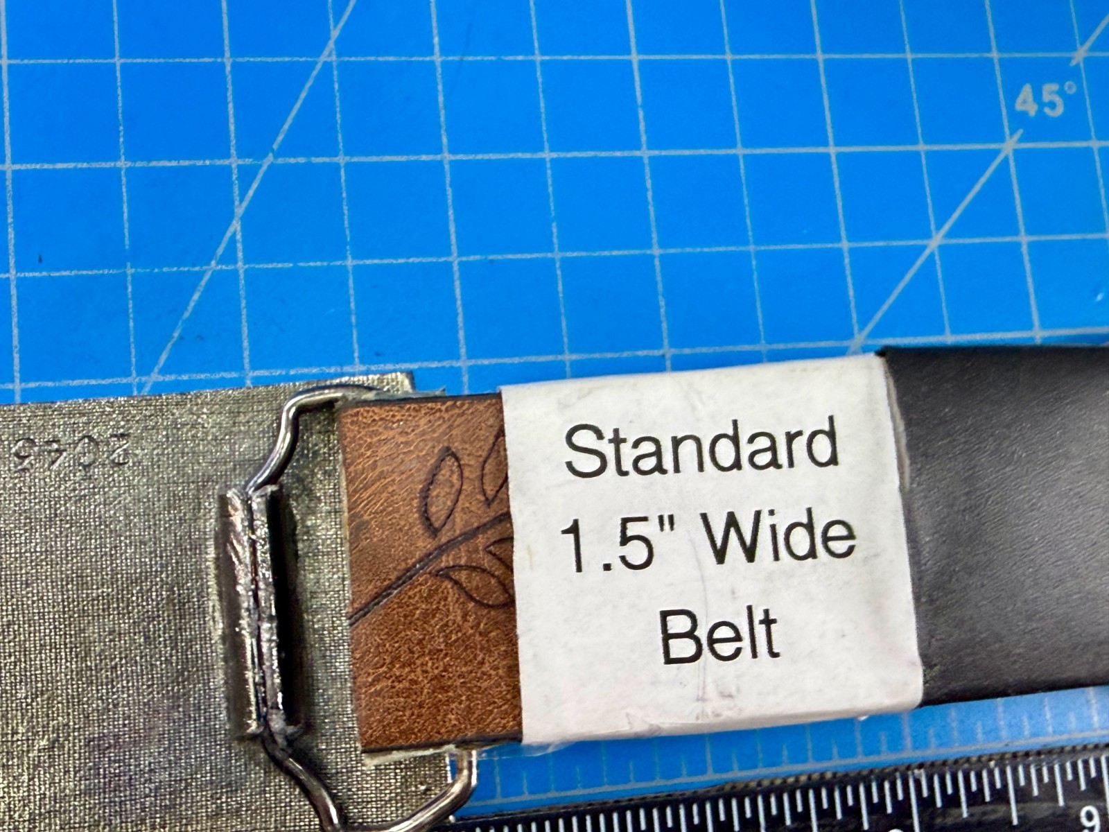 Levi Strauss Co Label Original Riveted Promo Vintage Green Enameled Belt Buckle  thumbnail 6