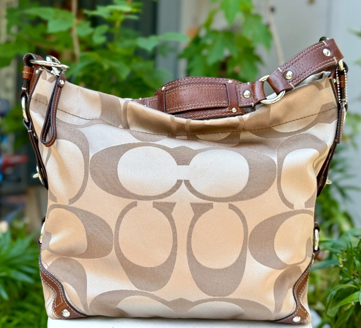 Coach Carly Leather Exterior Large Bags & Handbags for Women for