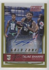 2016 Score Rookies Gold Zone Signatures 55/99 Tajae Sharpe #375 Auto 0e7q