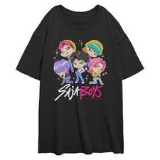 Junior's KPop Demon Hunters Boy Band Chibi Group T-Shirt