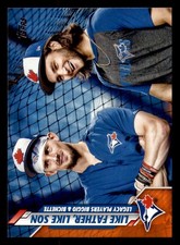 2020 Topps Orange 99 Made # 61 LIke Father, Like Son - Cavan Biggio & Bo