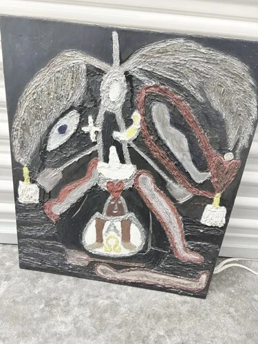 Javier Echevarria oil painting original 2015 El Dolor De La Palma Y La Virgen