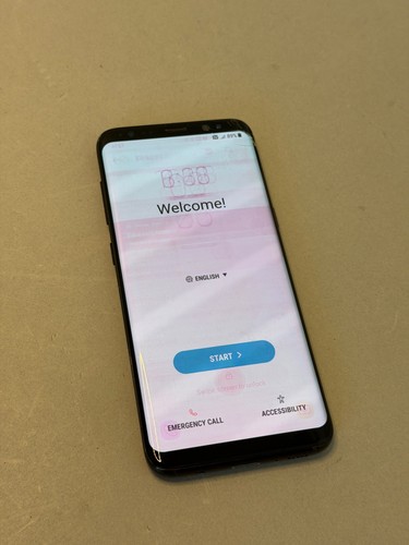 Samsung Galaxy S8 64GB Verizon UNLOCKED SM-G950U Midnight Black Heavy Burn Crack