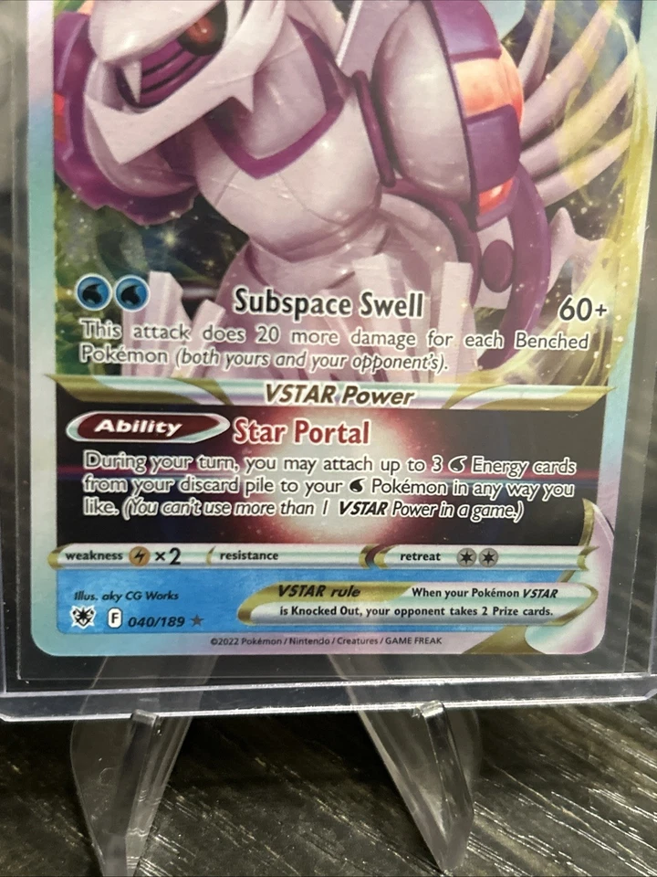 Origin Forme Palkia VSTAR 040/189 Swsh10: Astral Radiance Holo - Pack Fresh New - Image 2 of 4