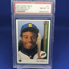 Upper Deck 1989 Star Rookie Ken Griffey Jr #1 PSA 8 Seattle Mariners