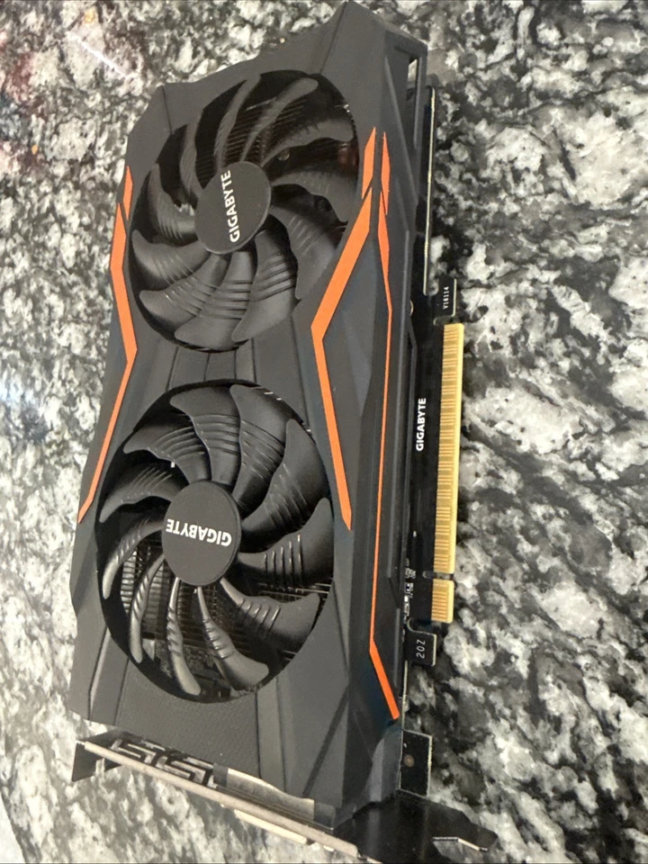 GIGABYTE GeForce GTX 1050 2GB GDDR5 GV-N1050G1 GAMING-2GD Graphics Card - Tested - Image 2 of 4