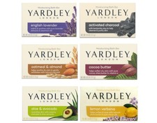 Yardley London Soap Bath Bar Bundle - Pack of 6 Bars
