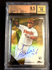 2015 Topps Finest GOLD REFRACTOR ROOKIE AUTO Yasmany Tomas 45/50 item 2