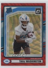 2024 Donruss Rated Rookie Optic Preview Red Wave Prizm Tahj Washington #346 14ql