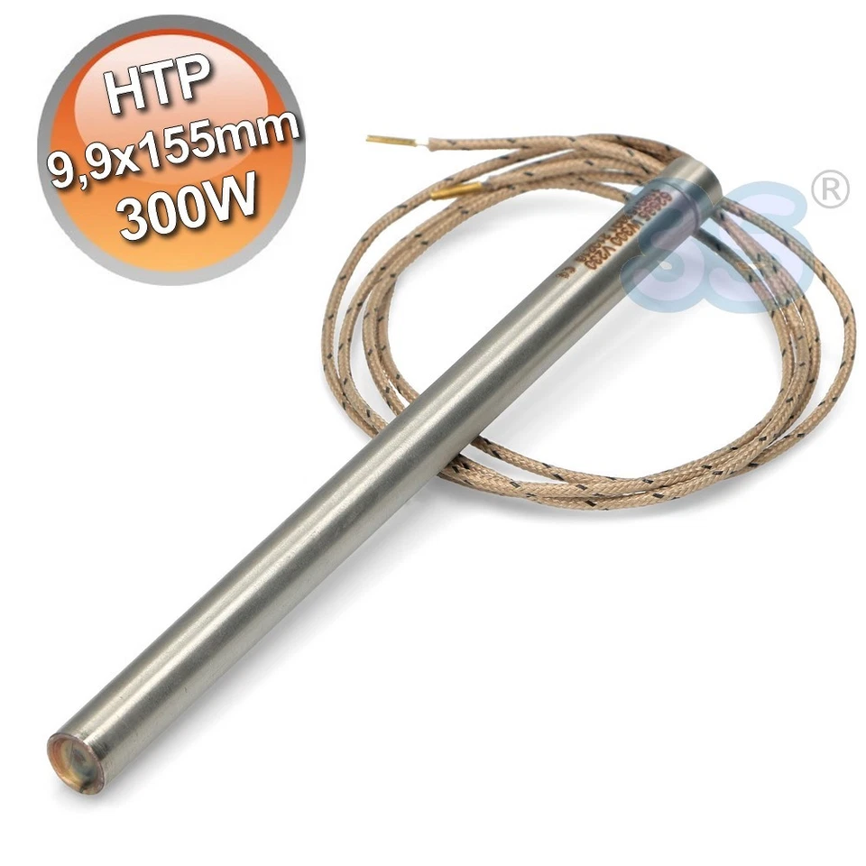 OMNIA COMPONENTS Bougie d'allumage pour poêle à granulés, résistance 9,9x155mm 300W