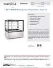 Marchia MBT60-ST 60" Straight Glass Refrigerated Bakery Display Case — photo 7