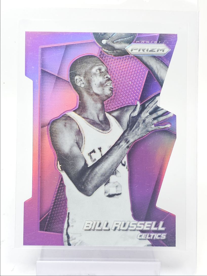 BILL RUSSELL 2014-15 PANINI PRIZM DIE CUT PURPLE CELTICS A /139 Q6084