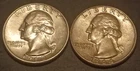 (2) High-Grade Silver Washington Quarters (BU 1963D & AU 1964D)--True Auction!