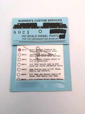 #ad #ad Warren#x27;s Custom Services 8021 HO Brake Cylinder Plumbing for Blomberg Truck $10.19