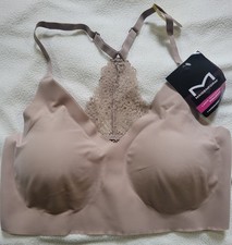 Maidenform Pure comfort Bralette with lace Trim, Pullover wireless MediumDD new