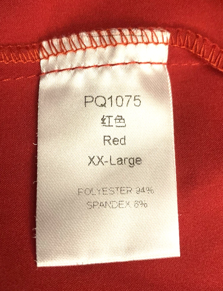 Medieval Renaissance Mens Pirate Shirt XXL Red Ruffle Lace Up Neck - Image 4 of 4