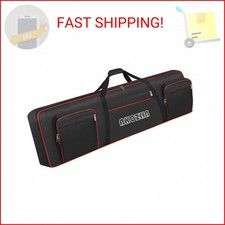 AKOZLIN 88 Keys Electric Piano Keyboard Gig Bag with Adjustable Straps and 5-Poc