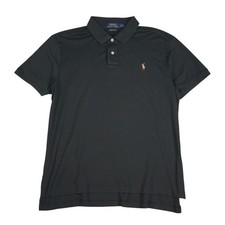 Polo Ralph Lauren Polo Shirt Men XL Black Pima Soft Touch Cotton Classic Fit