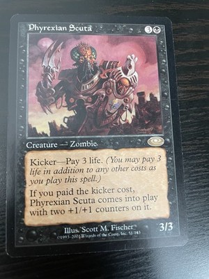 1x Phyrexian Scuta / Phyrexianischer Schildträger, Magic, Mtg, englisch