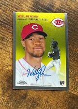2023 Topps Chrome Platinum Anniversary Autographs Will Benson RC X16585