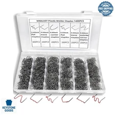 1400PCS Plastic Welding Kit with Storage Box – Assorted Staples for Plastic R...