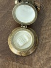 Gold-toned Liberty Bell trinket boxes with hinged lids, featuring small white wax seal and gold-toned metal accents.