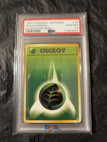 Basic Grass Energy 34 Intro Pack (Bulbasaur) Regular (Japanese) PSA 10