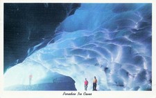 Washington Paradise Ice Caves Mt Rainier National Park Vtg Postcard I66