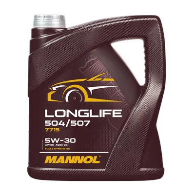 MANNOL 7715 Longlife 504/507 5W-30 Huile Moteur VW 504 00, VW 507 00, 4 L - Photo 1/3