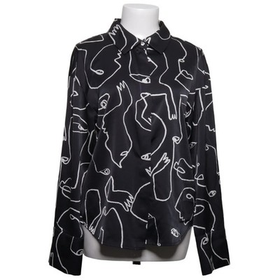 Zara, Bluse, Größe: S, Schwarz/Weiß, Elasthan/Polyester, Print, Damen #MKr