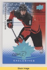 2021 Upper Deck Team Canada Juniors Blue Brett Harrison #24 READ 0bn4
