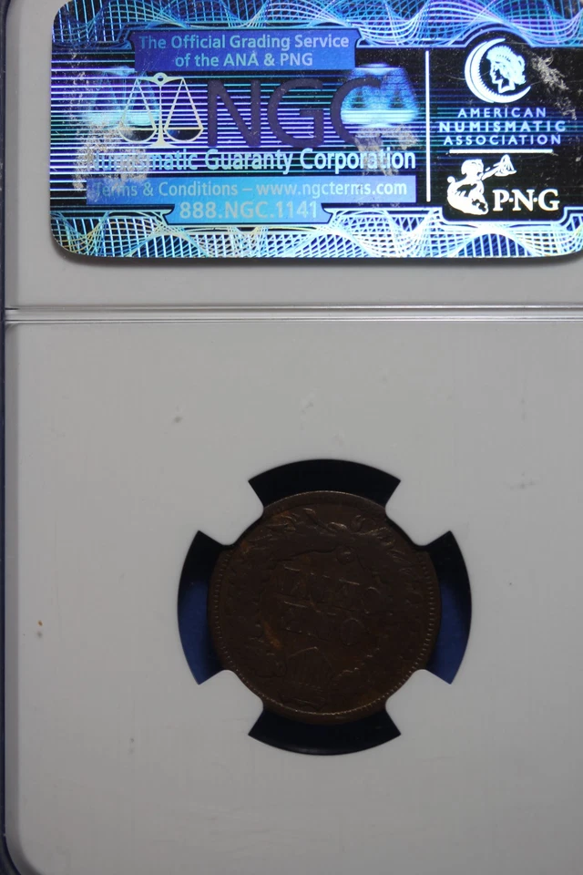 1872 NGC VF25 BN INIDIAN HEAD CENT #50577 - Image 2 of 2