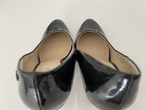 neue Pumps High Heels Gr. 39 Deichmann Graceland schwarz Absatz Schuhe glänzend - Bild 12 von 15