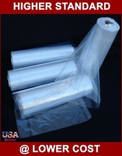 4 Roll All Size LDPE Clear Produce Grocery Supermarket Fruits Food Vegetable Bag