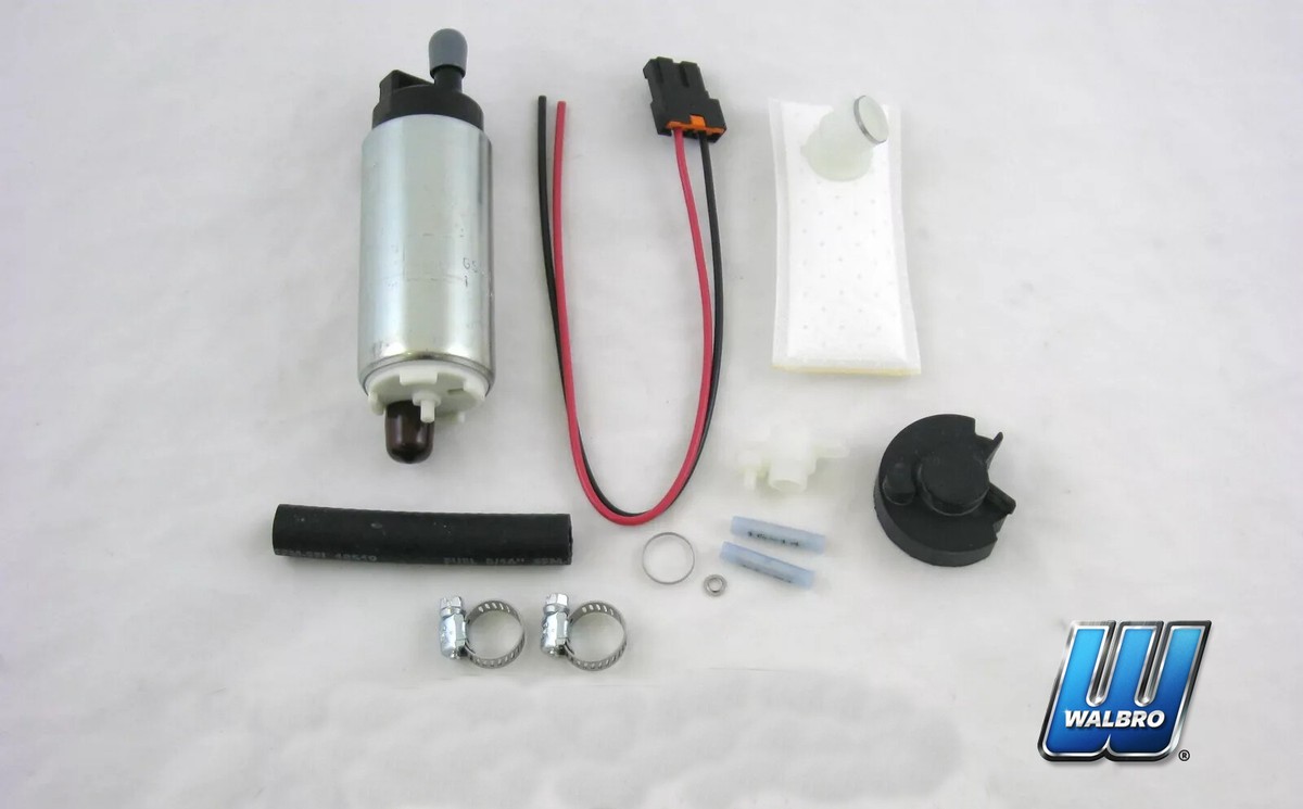 WALBRO 255LPH HP High Flow Fuel Pump w/ Install Kit 1990