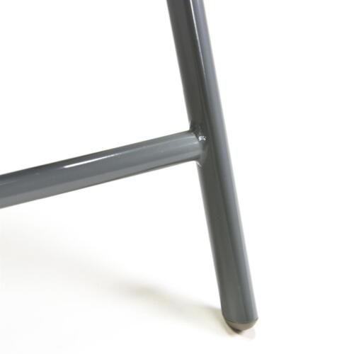 2er Set Klappstuhl Komfortbreite Gartenstuhl Klappstühle Hochlehner Alu schwarz - Bild 6 von 7