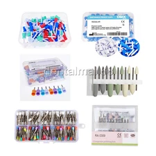 100/200pcs Dental Latch type Rubber Polishing Cups Brushes Tooth Prophy Polisher