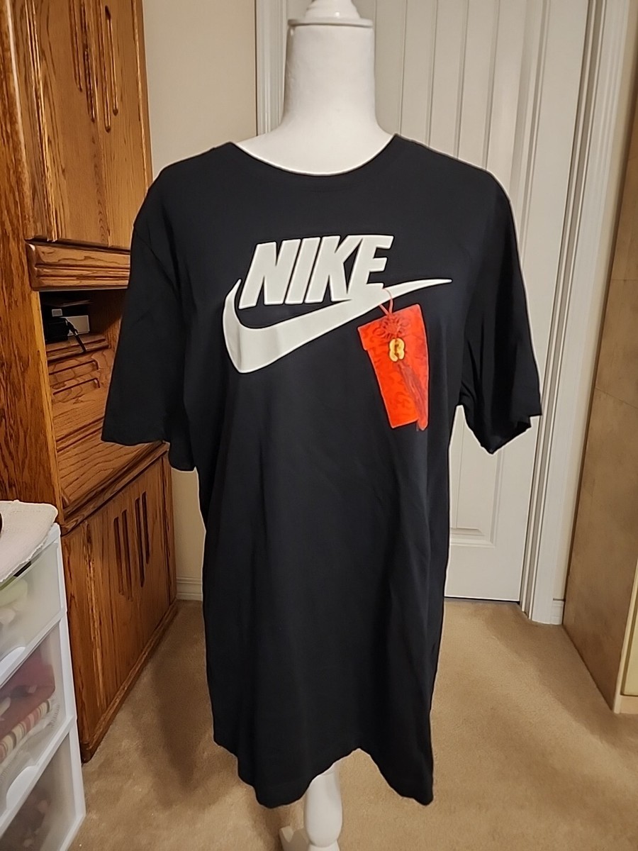 Nike The Nike Tee Shirt Size Lg Black With Red Chinese Box Hanging