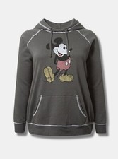 Torrid Disney Mickey Hoodie Pullover Fleece Gray NWT New 4X
