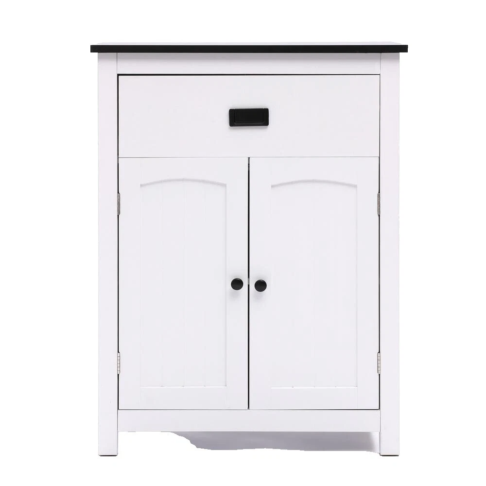 Wooden Black Bathroom Shelves