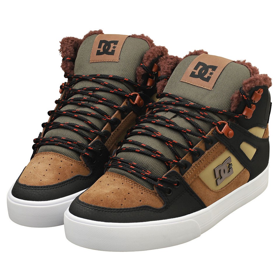 DC Shoes Pure Hightop Wc Winter Herren Brown Green Sneaker 44.5 EU