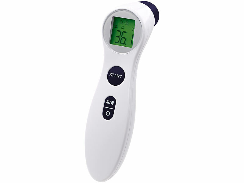 Thermomètre frontal infrarouge électronique alarme fièvre instantanée