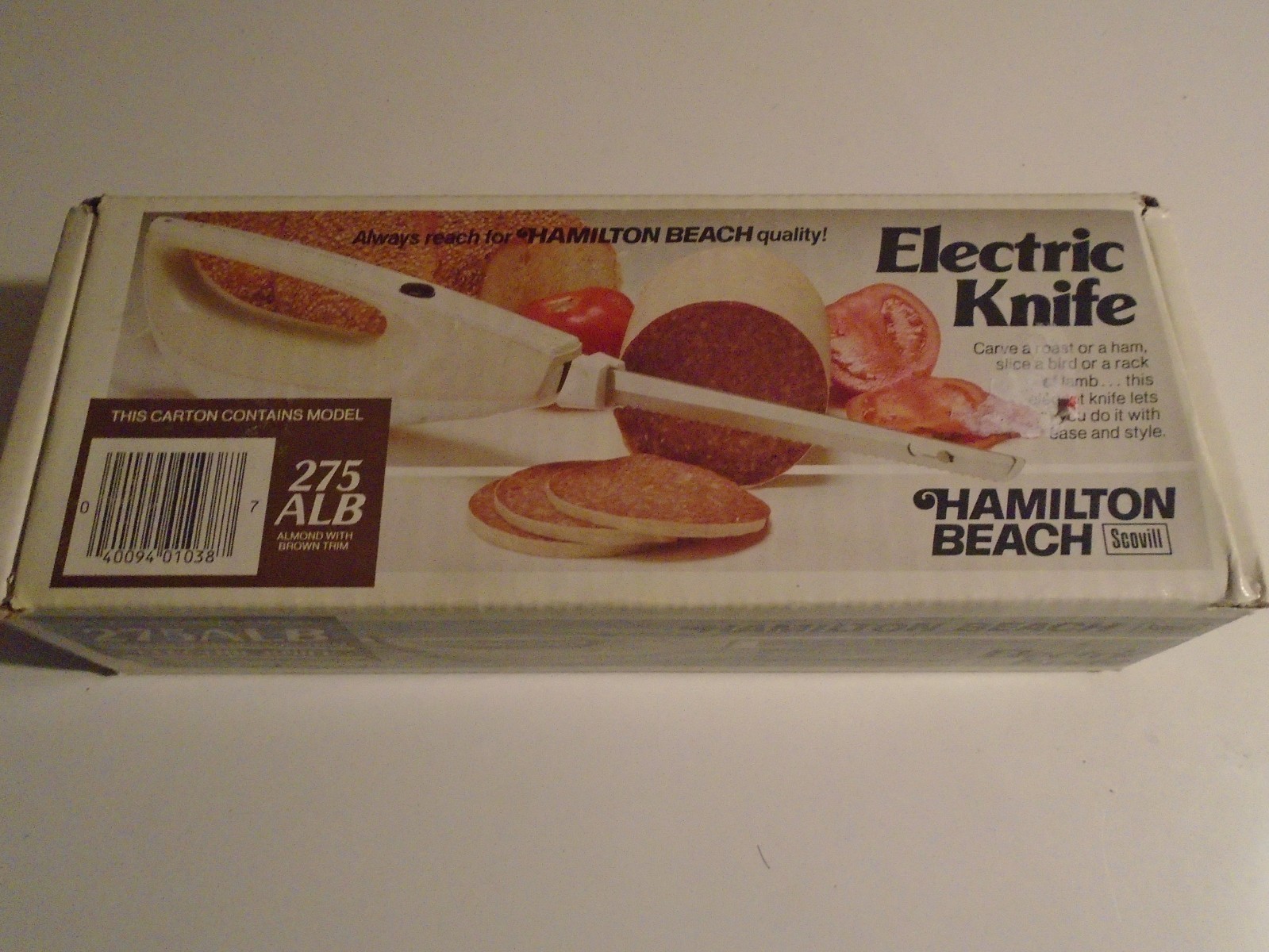 Hamilton Beach Scovill Electric Knife 275ALB Stainless Steel Blades