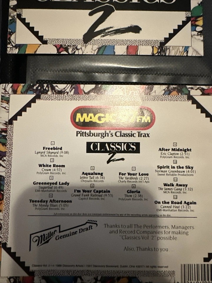 Classics 2 CD. Pittsburgh radio Magic 97 FM. WMYG Rock. WRRK Retro Vintage. 96.9 — 第 3/4 张图片