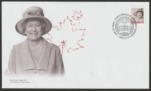 Canada #2012, Queen Elizabeth II, Official First Day Cover, FDC 2003