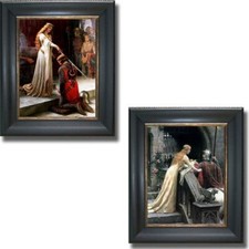 Black Framed Accolade & Godspeed by Leighton 2-pc Canvas Set, 18 in x 15 in ea