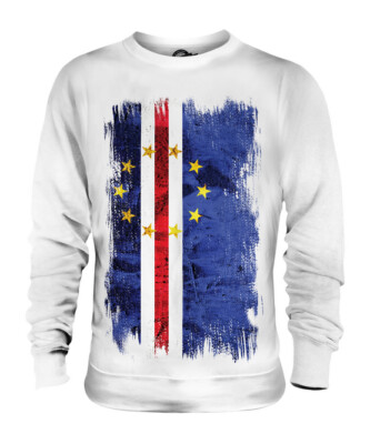 CAPE VERDE GRUNGE FLAG UNISEX SWEATER TOP CABO VERDE CAPE VERDEAN GIFT SHIRT