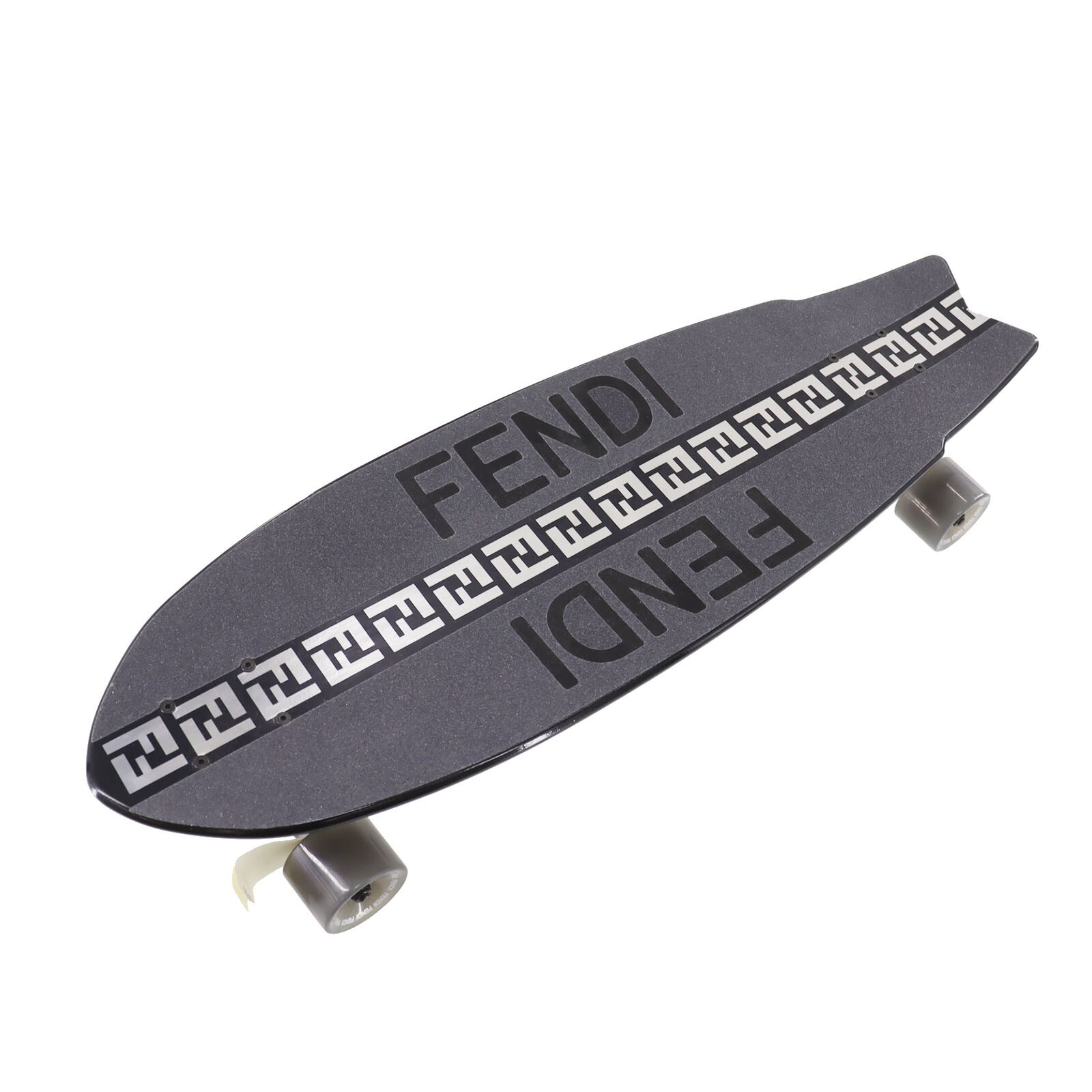 FENDI FF Skateboard Deck Street Zucca Logo Black/Gray #CR730 S